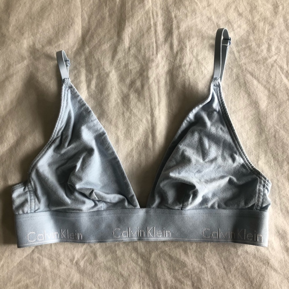 CALVIN KLEIN MODERN COTTON TRIANGLE BRALETTE